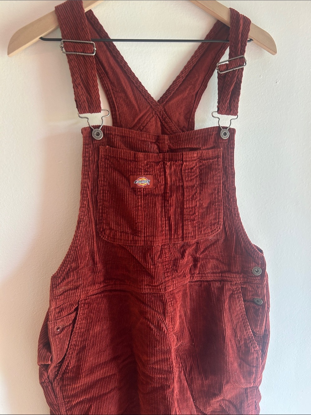 Dickies Rust Corduroy Overalls Jumpsuit - Picture 5 of 7